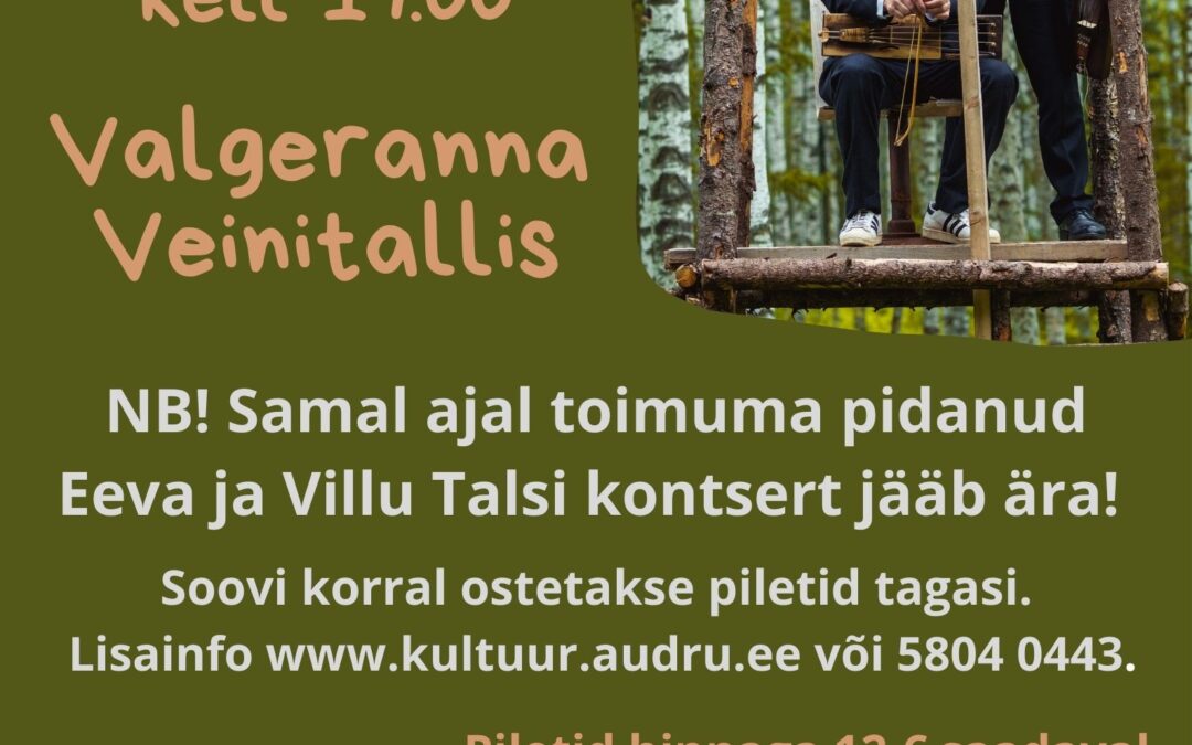 PUULUUP Valgeranna Veinitallis